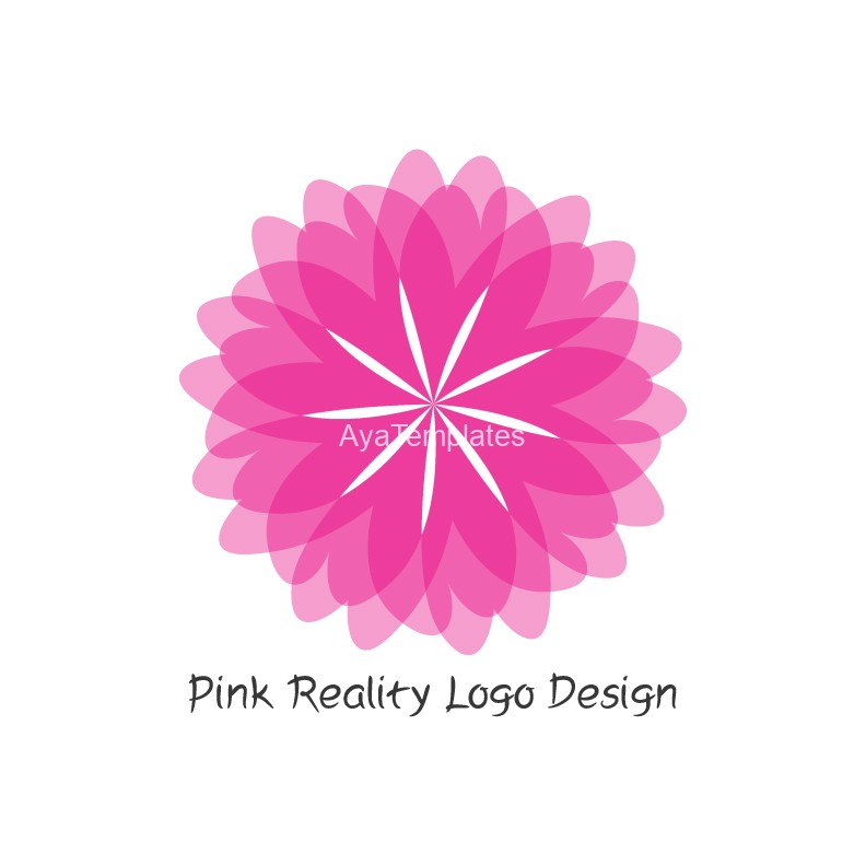 Pink Reality Logo Design AYA Templates Pink Reality Logo Design AYA Templates